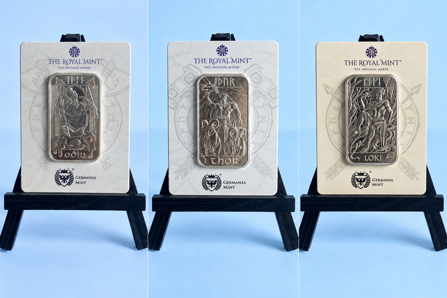 The Royal Mint x Germania Loki Norse Gods Full set 🇳🇴 2024 & 2025 1 oz Silver