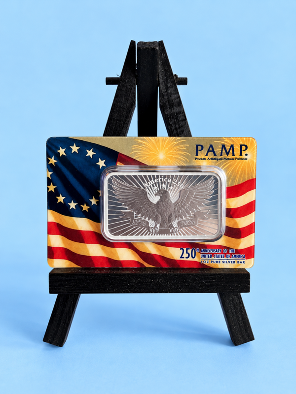 PAMP Suisse🇨🇭250 Years USA 🇺🇸 Anniversary 2026 1 oz Silver