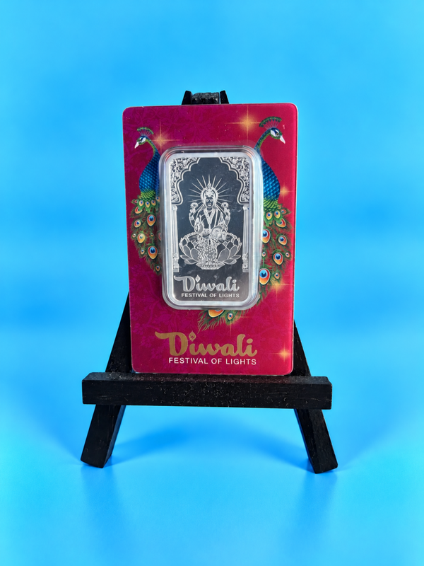 PAMP Suisse🇨🇭Diwali Lakshmi & Peacock 2024 1 oz Silver