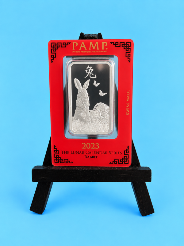 PAMP Suisse🇨🇭The Lunar Calender Series Rabbit 2023 1 oz Silver