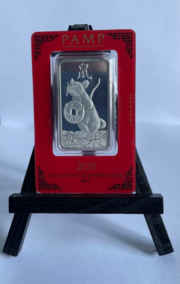 PAMP Suisse🇨🇭Lunar Calendar Series Rat 2020 1 oz Zilver