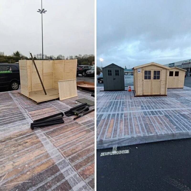 Montage abri de jardin Brico Dépôt (22190)