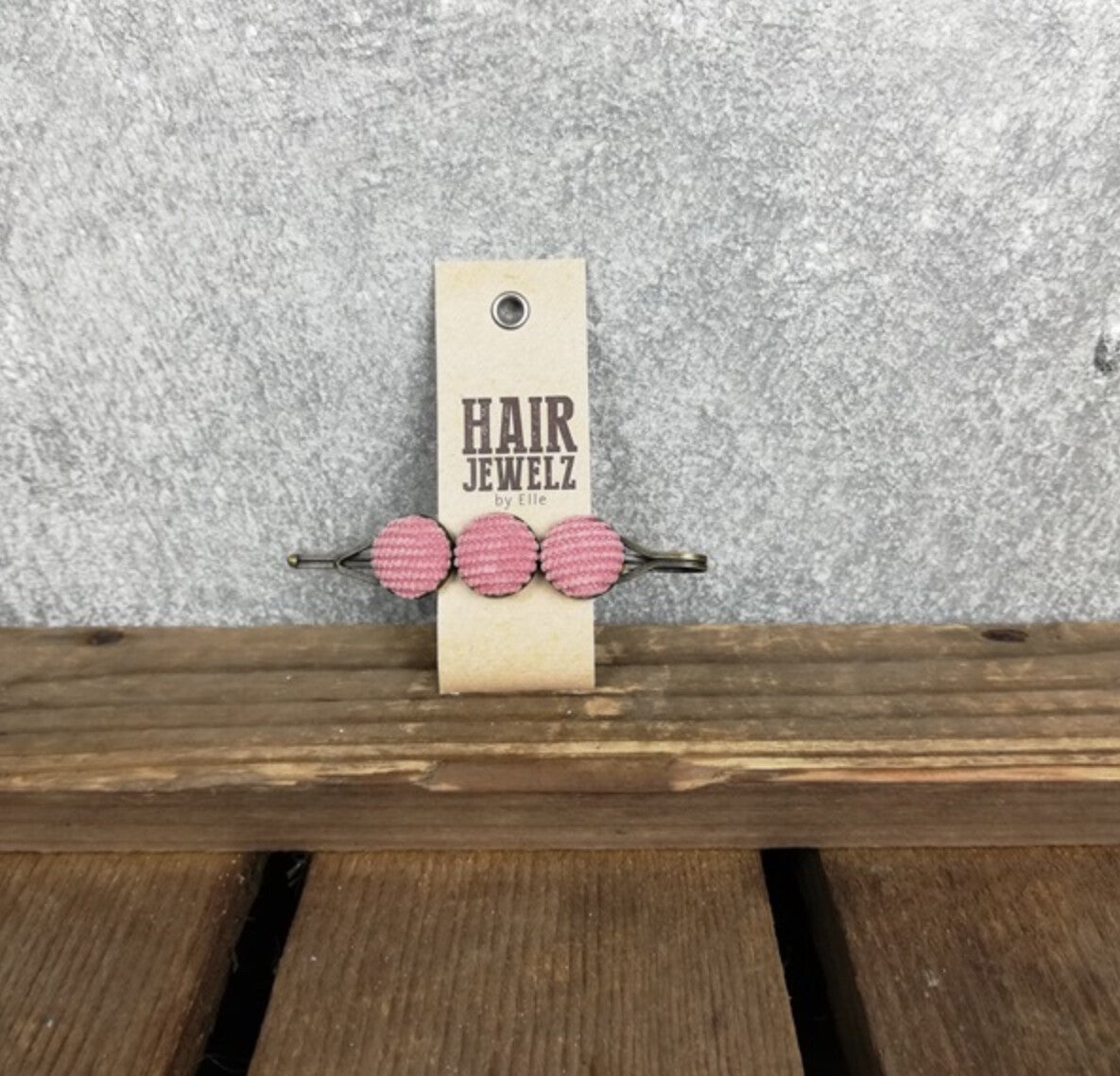 HAIRCLIP Triple ‘Pink Cord’