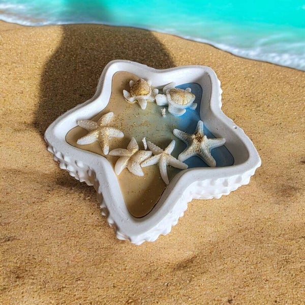 Kerze mit Strandfeeling  Strandkerze