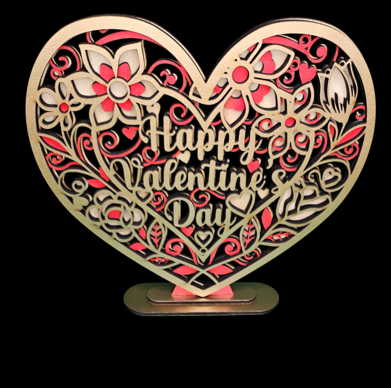 Laser cut clocks in various designs and colours