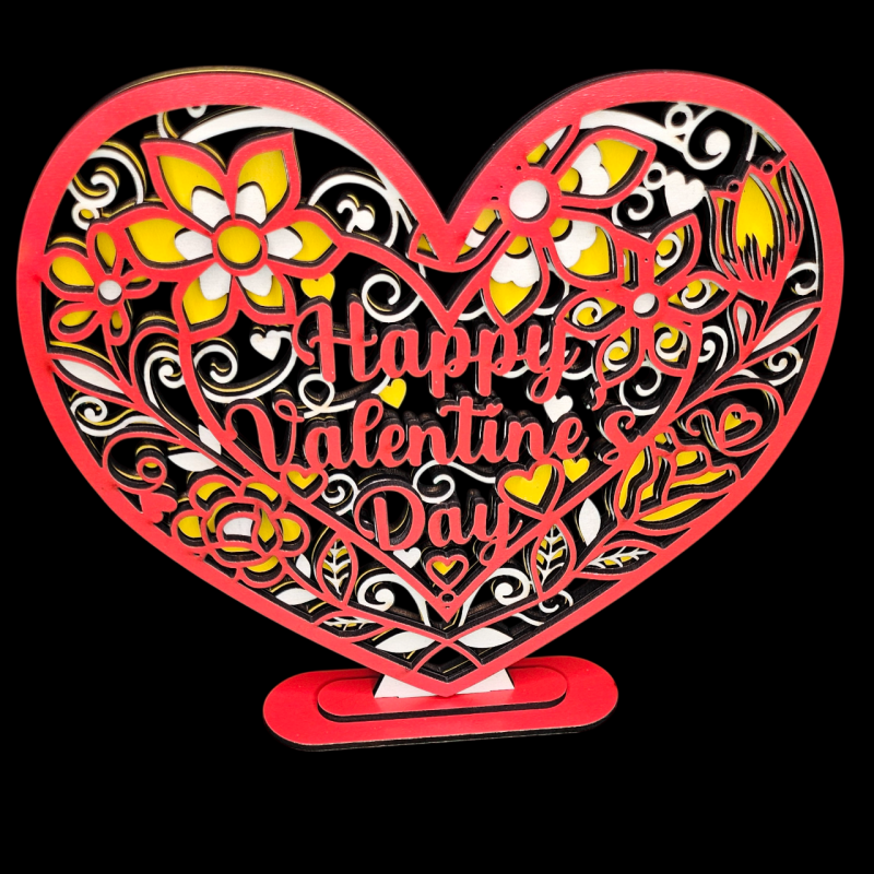 Laser cut clocks in various designs and colours