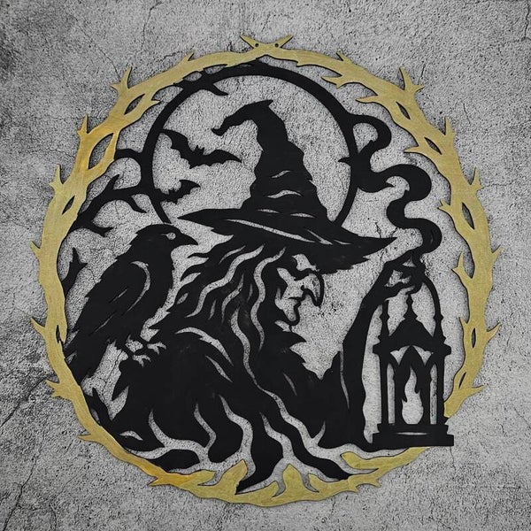 Halloween Witch Wall Plaque 2