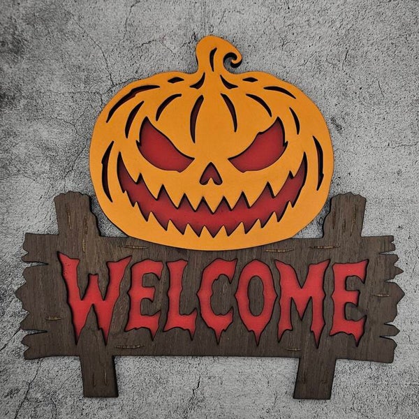 Halloween Welcome Pumpkin
