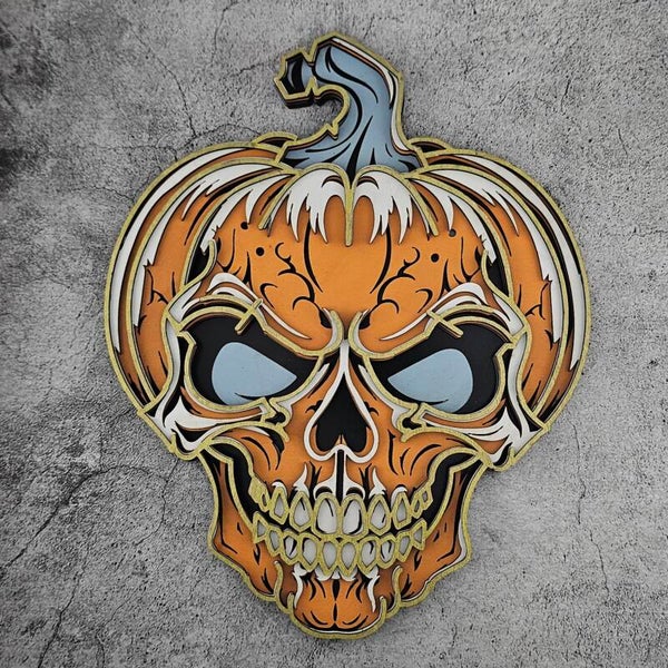 Halloween Pumpkin Skull
