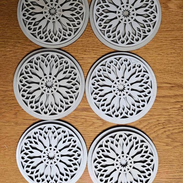 Set 2 - Six Coasters with Identical Designs