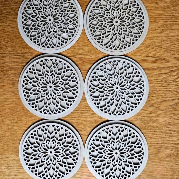 Set 4 - Six Coasters with Identical Designs