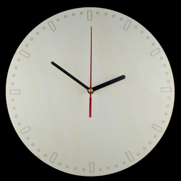 Laser cut clocks with various character designs and colours