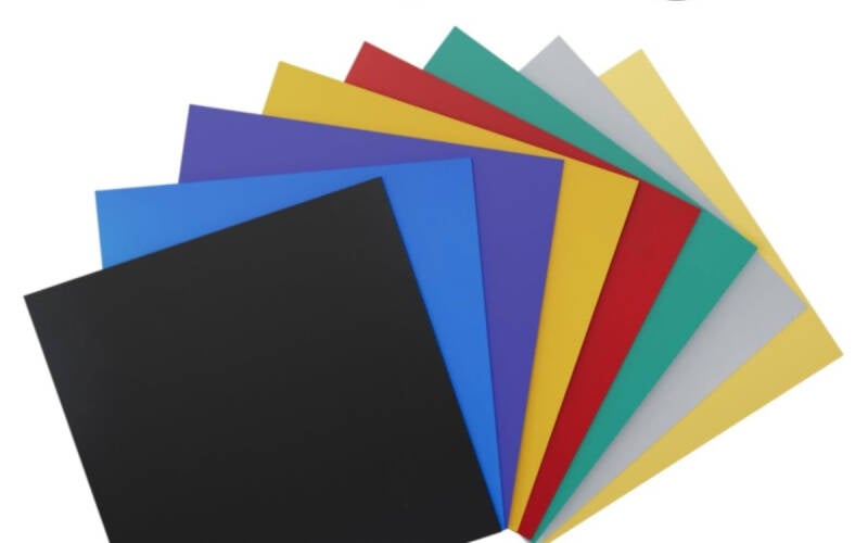 Selection of coloured wood finishes