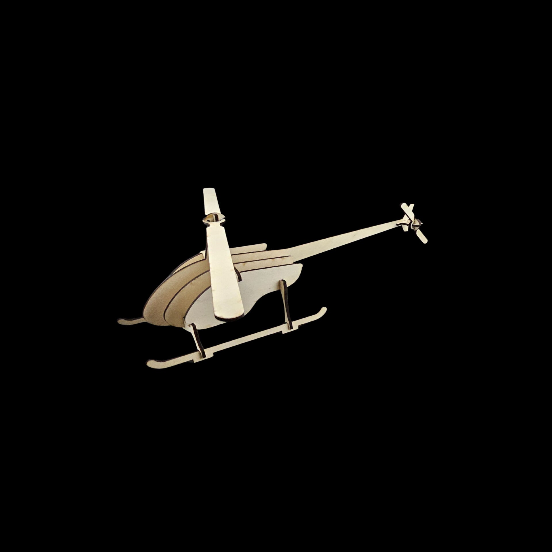 Laser cut toys, games and puzzles with various character designs and colours