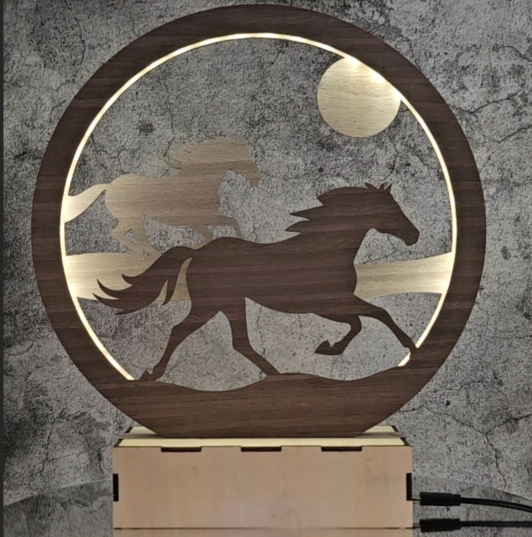 Laser cut clocks in various designs and colours
