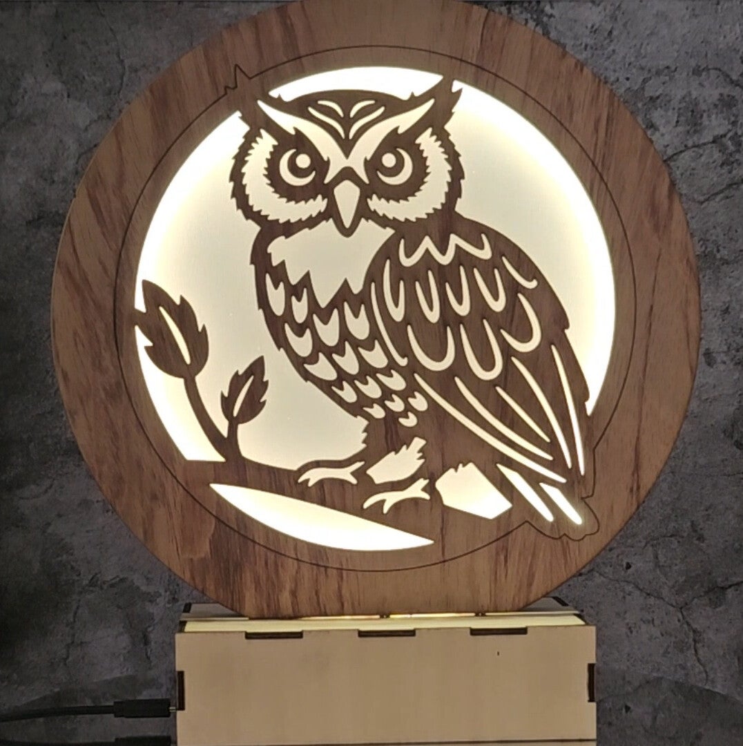 Laser cut clocks in various designs and colours