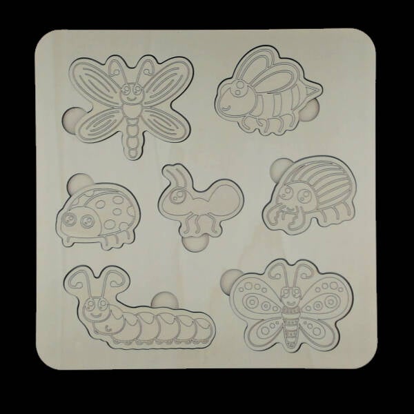 Laser cut toys and games in various designs and colours