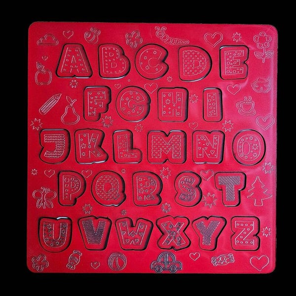 Shape Sorter - Letters - Red