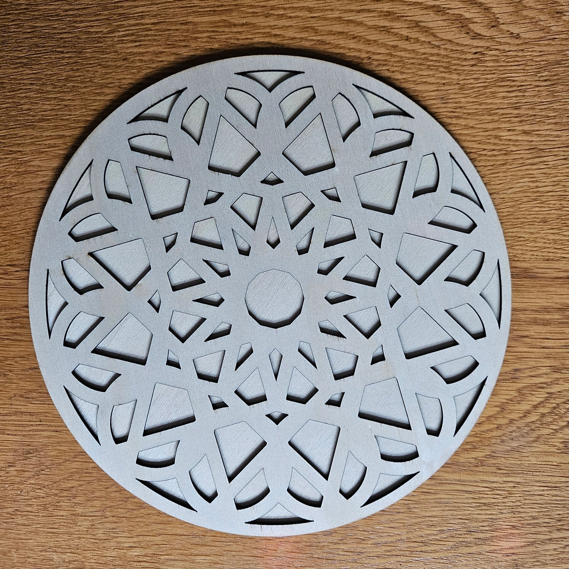 Laser cut clocks in various designs and colours