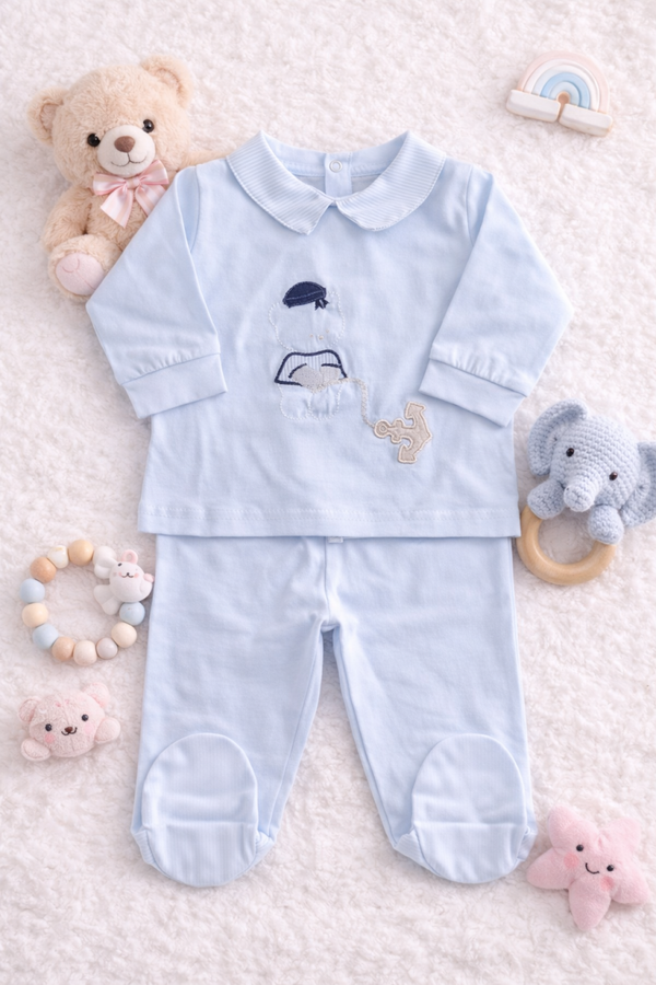 Baby 2Teiler in Hellblau