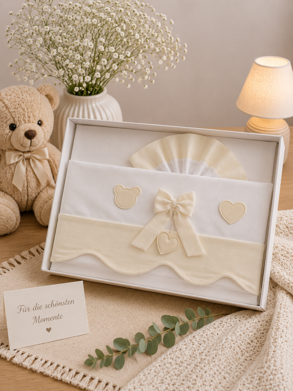 Bettwäsche-Set für Babywiege in Gelb