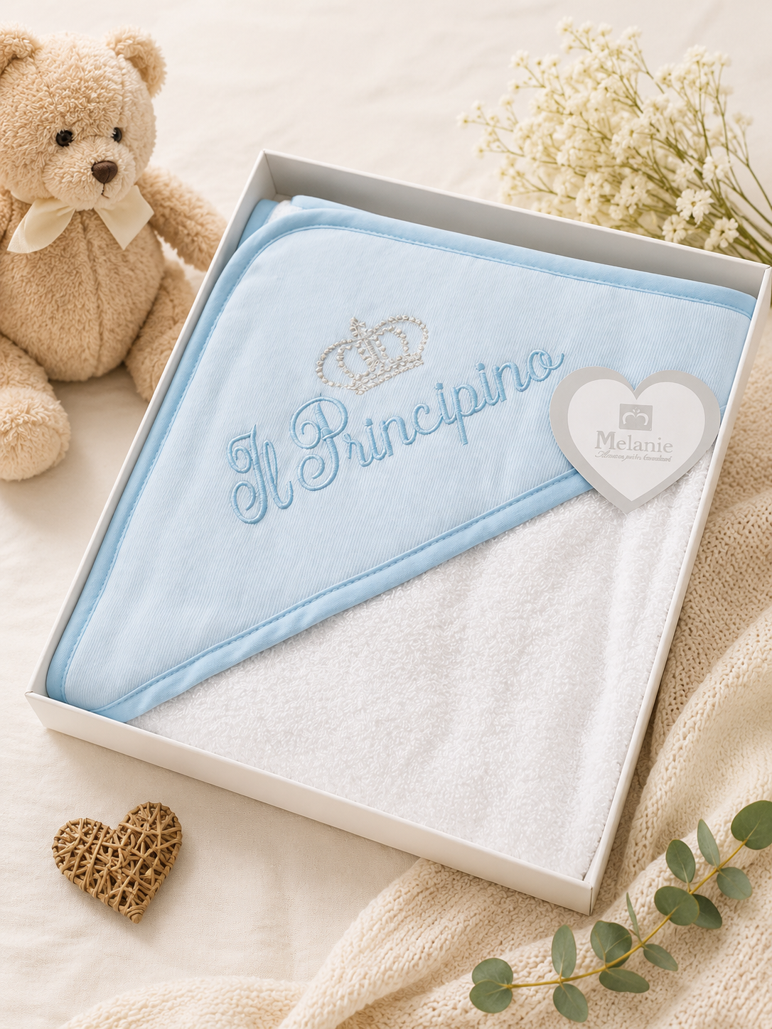Baby Kapuzenbadetuch „Il Principino“ –