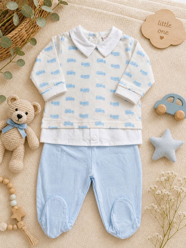 Baby-Set Set mit Fahrzeug Motiv