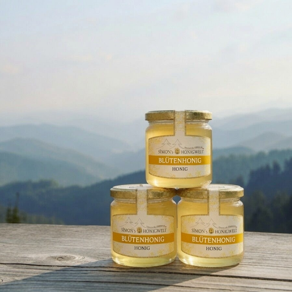 3 Glas à 500g Blütenhonig