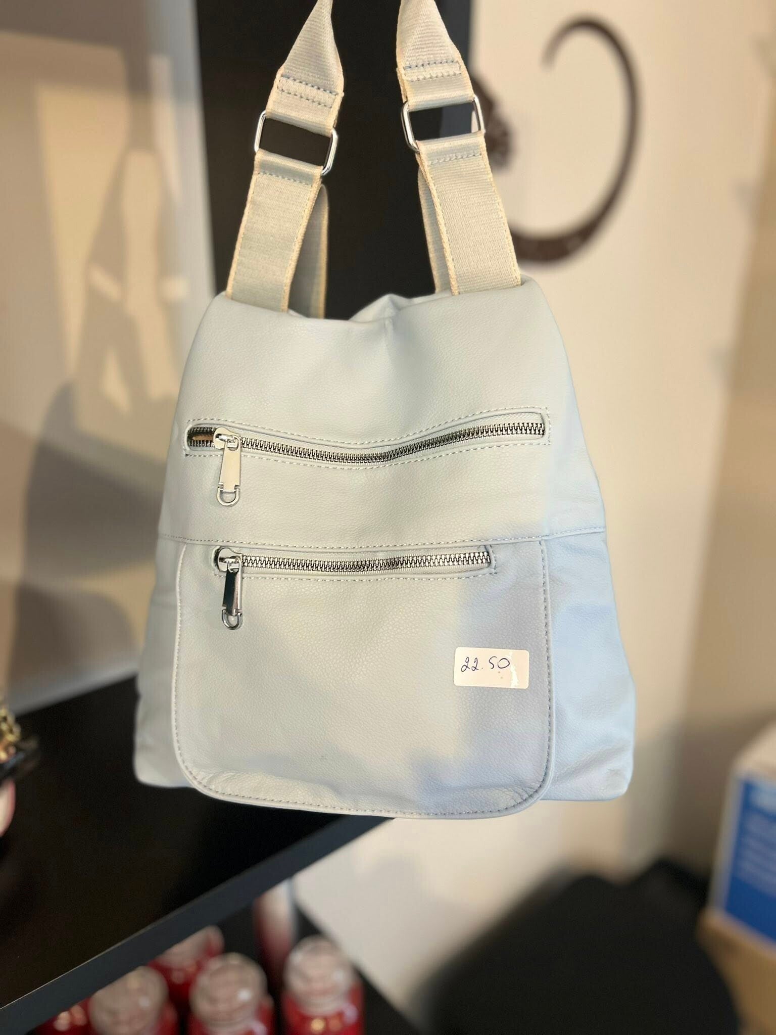 sac à dos bleu clair