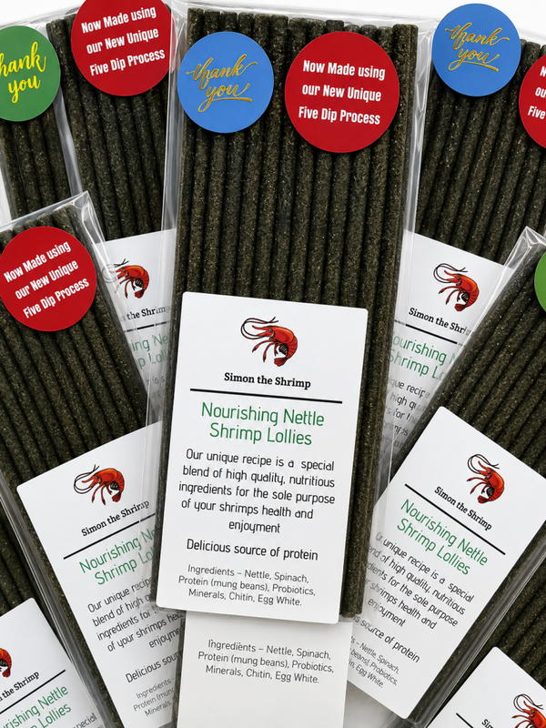 Simon the Shrimp – Nourishing Nettle Shrimp Lollies