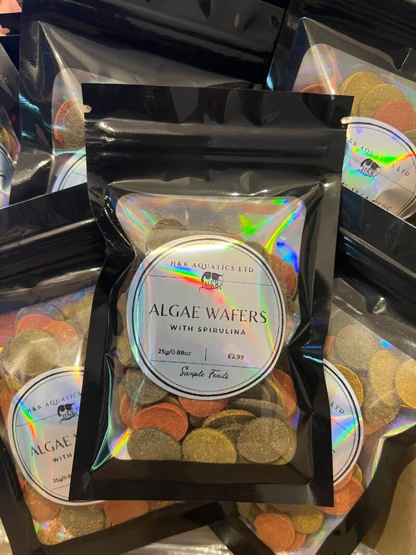 Algae Wafers with Spirulina – 25g Sample Pack