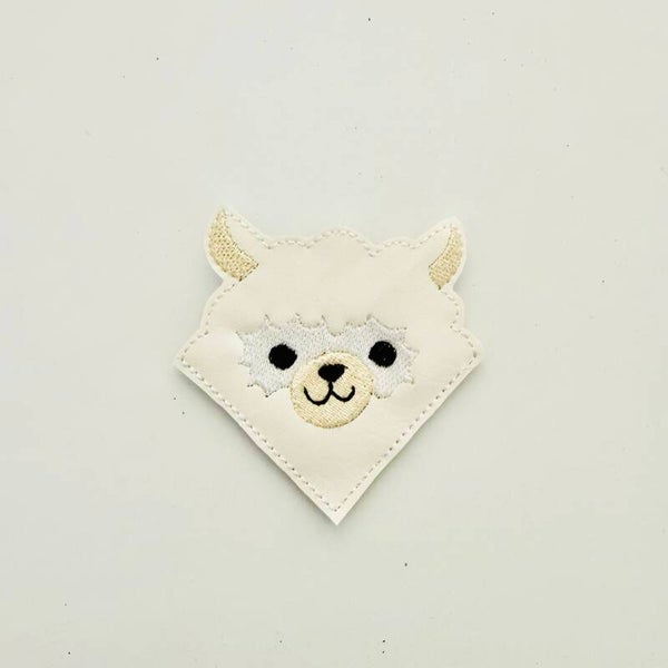 Llama Corner Bookmark Embroidery Design