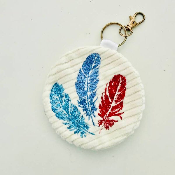 Feather Circle Backwards Zipper File