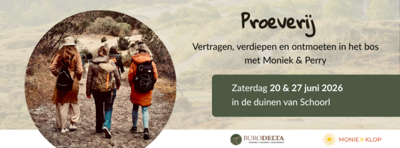 Promotiebeeld van de Proeverij van Buro Delta en Moniek Klop op 20 en 27 juni