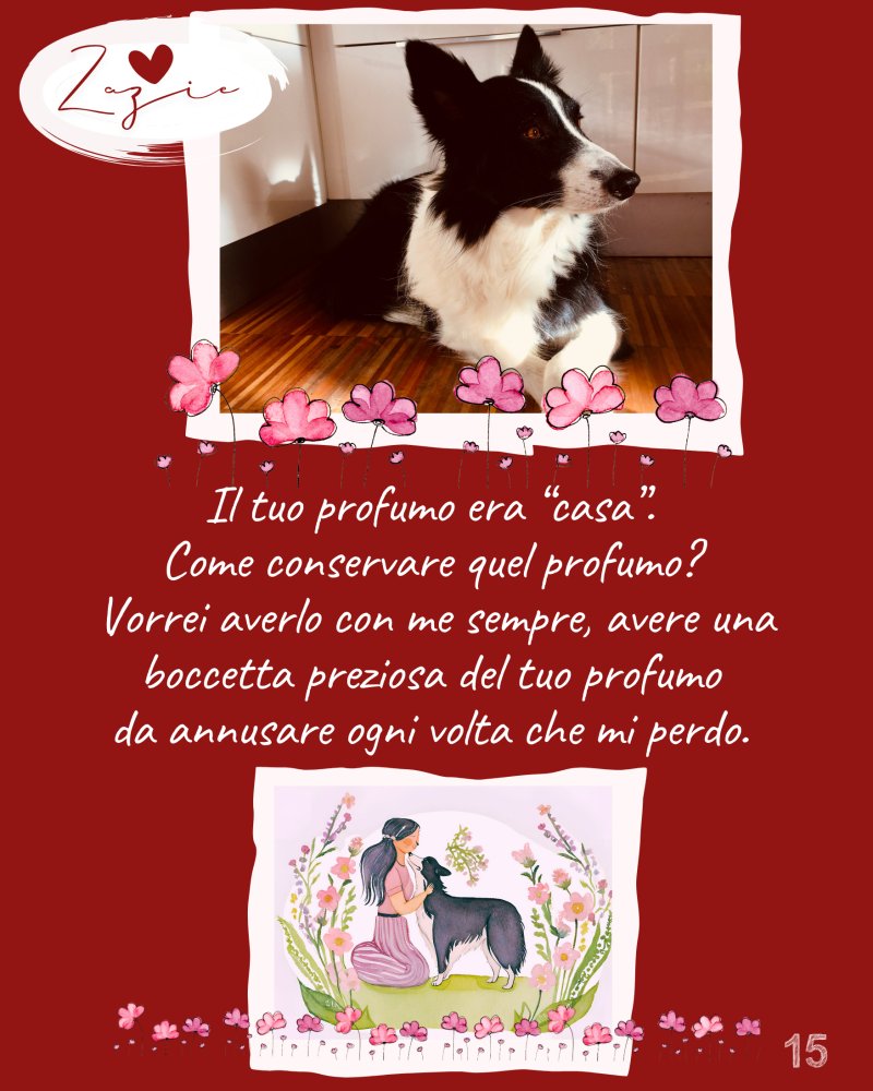 Il tuo profumo era “casa”.  Come conservare quel profumo?  Vorrei averlo con me sempre, avere una boccetta preziosa del tuo profumo  da annusare ogni volta che mi perdo. 