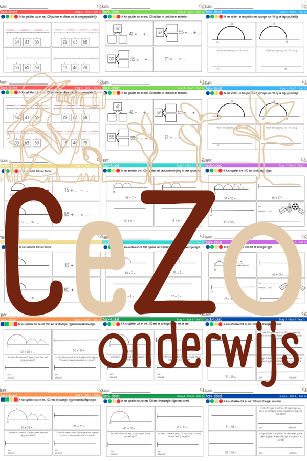 Bundel Check-tickets - Groep 4 - WIG5 - Blok 1 t/m 9 - 5.1