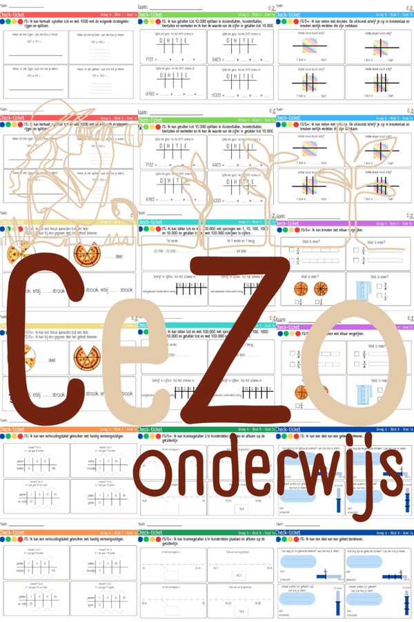 Bundel Check-tickets - Groep 6 - WIG5 - Blok 1 t/m 9 - 5.1