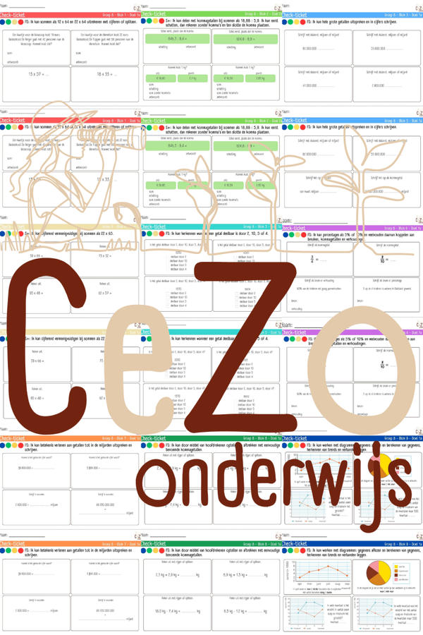 Bundel Check-tickets - Groep 8 - WIG5 - Blok 1 t/m 9 - 5.1