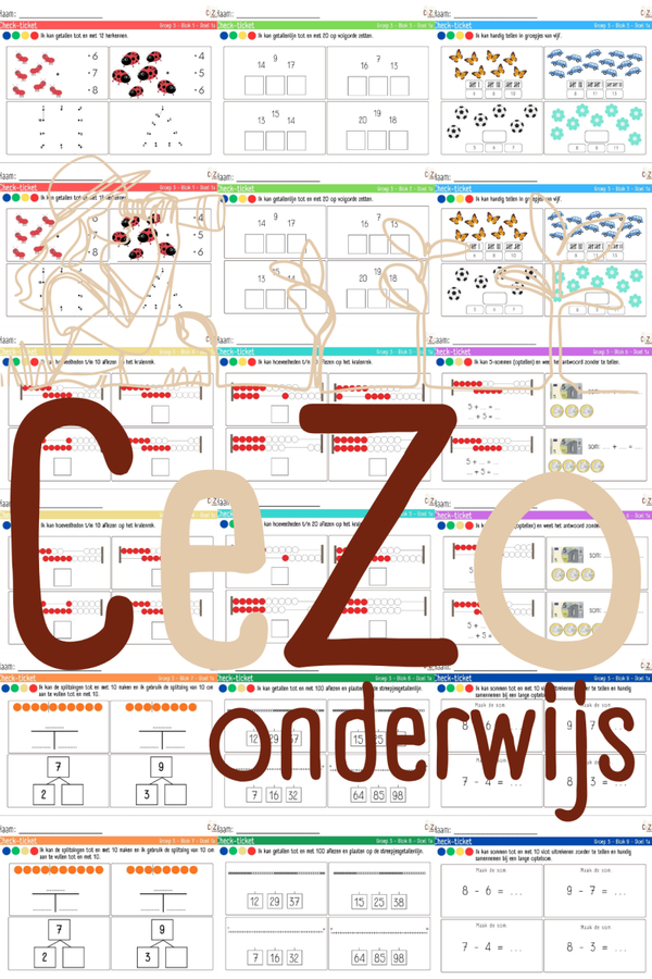 Bundel Check-tickets - Groep 3 - WIG5 - Blok 1 t/m 9 - 5.1