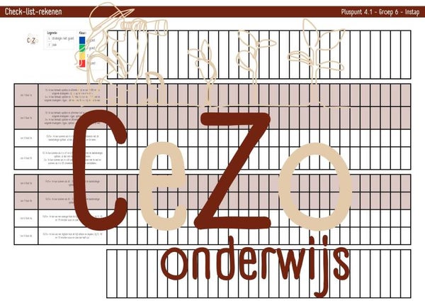 Check-list - Groep 6 - Pluspunt - Instap t/m 10 - 4.1 - Versie 2.0
