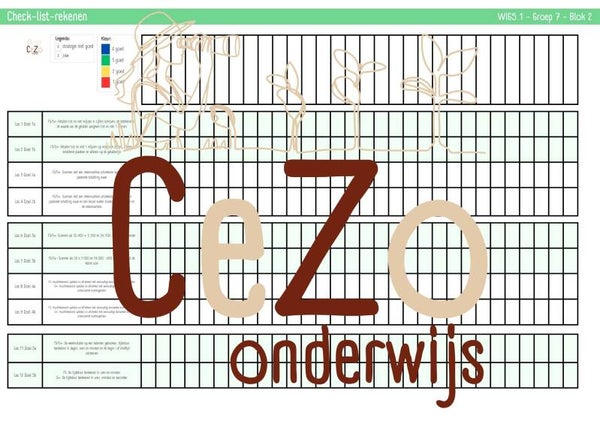 Check-list - Groep 7 - WIG5 - Blok 1 t/m 9 - 5.1 - Versie 2.0