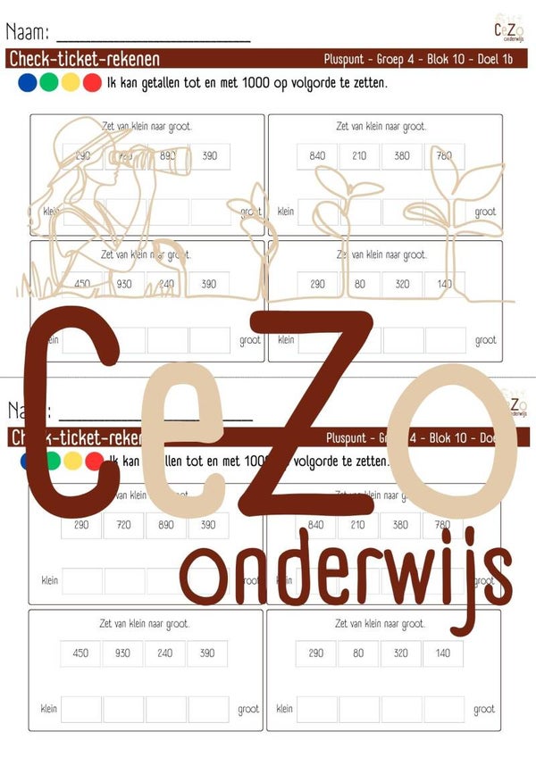 Check-ticket - Groep 4 - Pluspunt - Blok 10 - 4.1