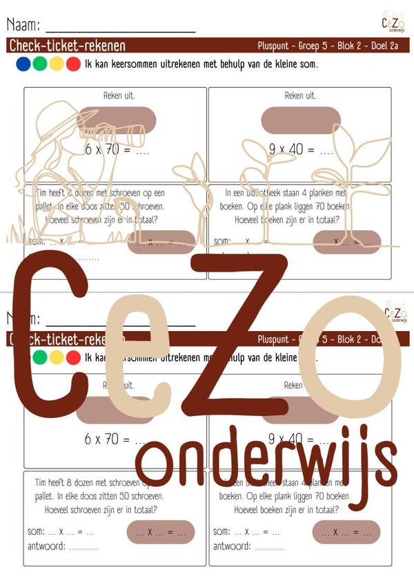 Check-ticket - Groep 5 - Pluspunt - Blok 2 - 4.1