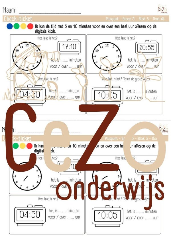 Check-ticket - Groep 5 - Pluspunt - Blok 3 - 4.1