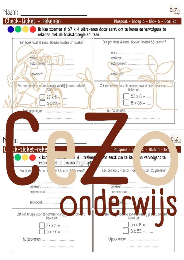 Check-ticket - Groep 5 - Pluspunt - Blok 6 - 4.1
