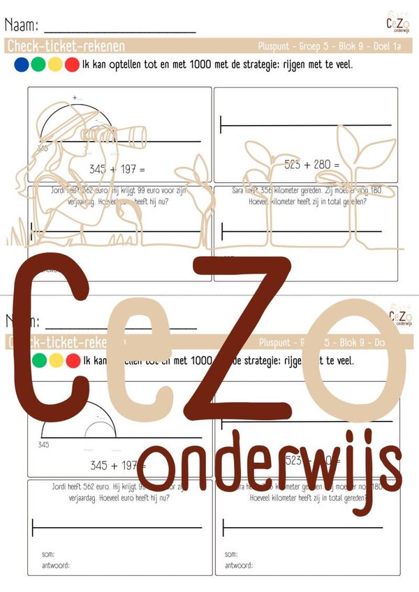 Check-ticket - Groep 5 - Pluspunt - Blok 9 - 4.1