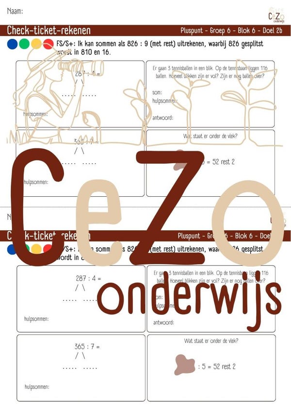 Check-ticket - Groep 6 - Pluspunt - Blok 6 - 4.1