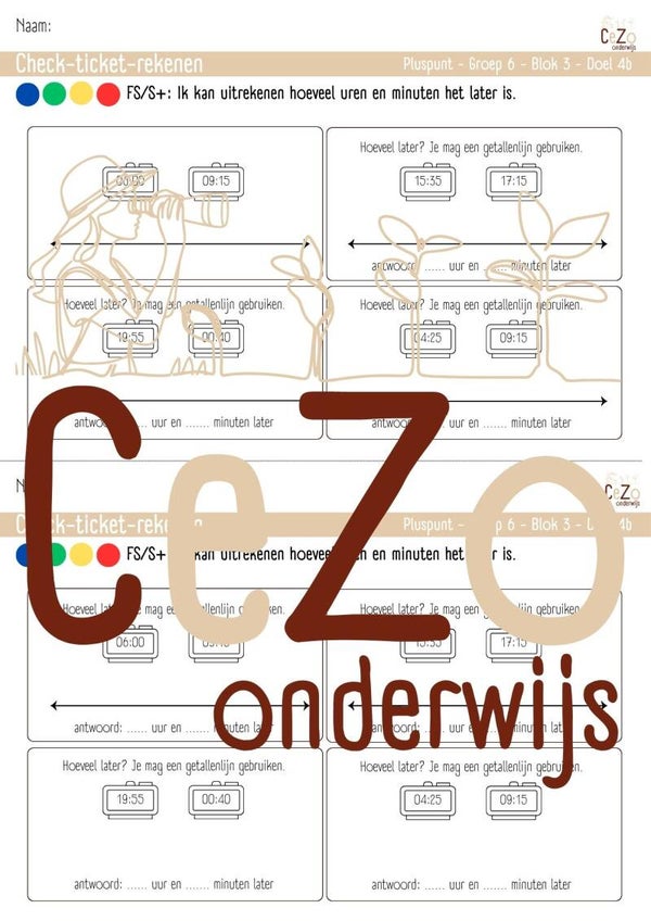 Check-ticket - Groep 6 - Pluspunt - Blok 3 - 4.1