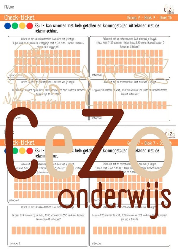 Check-ticket - Groep 7 - WIG - Blok 7 - 5.1
