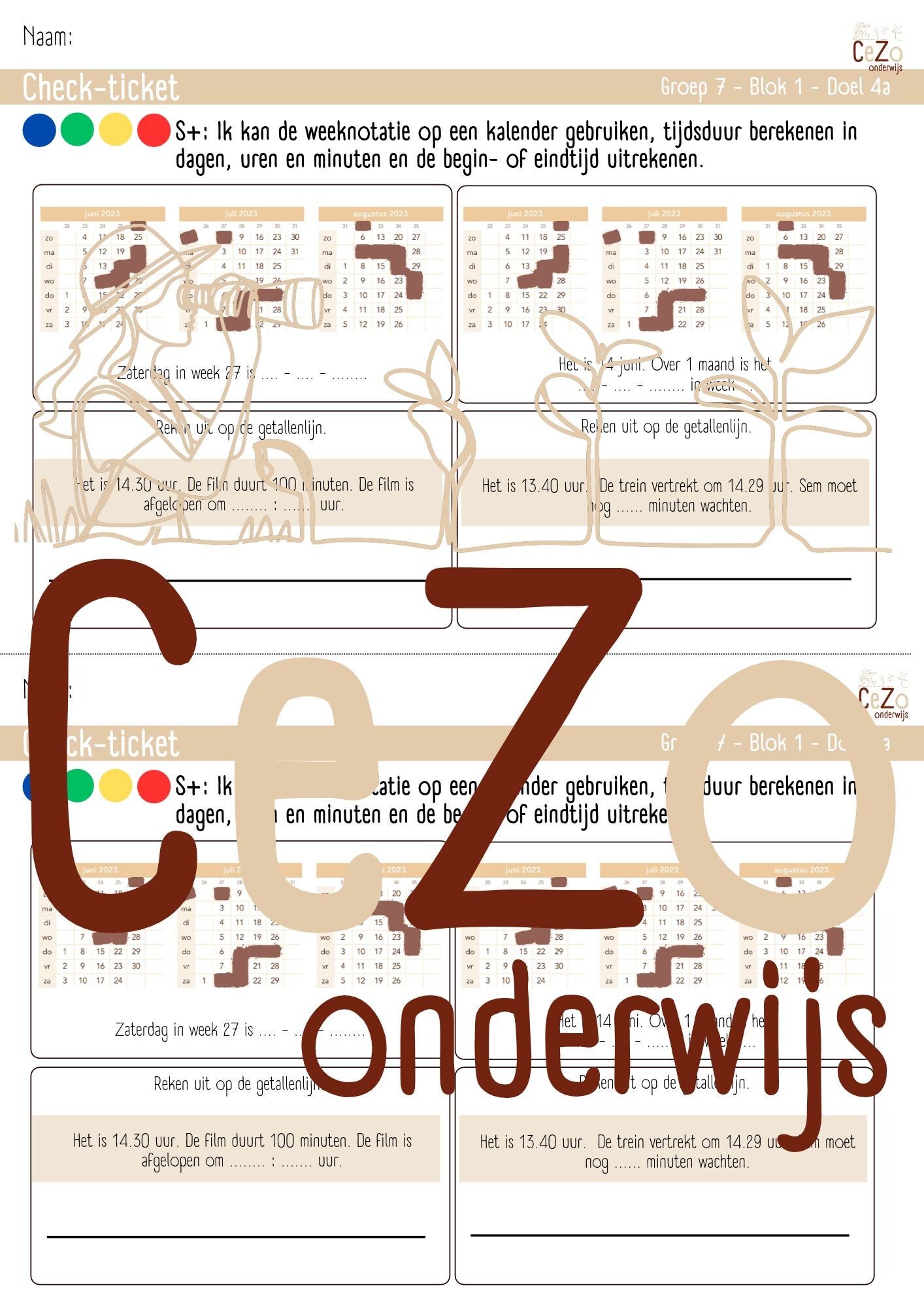Check-ticket - Groep 7 - Pluspunt - Blok 1 - 4.1